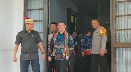 Ketua DPRD Mura Bebei Hadiri Penyambutan Kejari Murung Raya