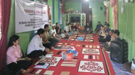 Reses Perdana, Dominggus Yoga Menghimpun data serta informasi aspirasi masyarakat di desa