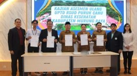 Rahmanto Muhidin, menghadiri kegiatan Kajian Asesmen Ulang UPTD RSUD Puruk Cahu yang digelar di Aula RSUD setempat, Senin (7/7/2025).