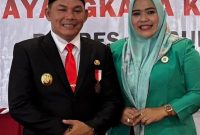 Wabup Mura Rahmanto Muhidin dan istri