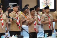 Ketua Kwarda Kalteng Lantik Bupati Heriyus sebagai Ketua Mabicab Pramuka Murung Raya