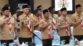 Ketua Kwarda Kalteng Lantik Bupati Heriyus sebagai Ketua Mabicab Pramuka Murung Raya