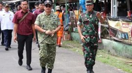 Danramil 03/Grogol Petamburan Mayor Inf Manatap Rajagukguk Dampingi Dandim 0503/Jakarta Barat Pengamanan VVIP Kunjungan Wapres RI