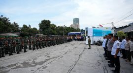 Pengamanan VVIP, Dandim 0503/Jakarta Barat Kolonel Kav Sigit Dharma Wiryawan, S.H., Dampingi Danrem 052/Wijayakrama Brigjen TNI Faizal Rizal, S.E., dalam Pelaksanaan Kunker Wapres RI Hadiri Masak Besar di Palmerah
