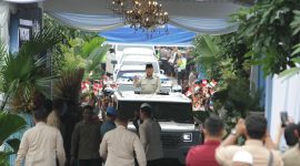 Danramil 03/Grogol Petamburan Mayor Inf Manatap Rajagukguk Dampingi Dandim 0503/JB Pengamanan VVIP Kunjungan Presiden RI Peresmian 1.179 SPPG Polri