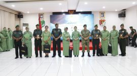 Komandan Kodim 0503/Jakarta Barat, Kolonel Kav Sigit Dharma Wiryawan, S.H., memimpin langsung Acara Korps Raport Prajurit Wisuda Purnawira dan Pindah Satuan