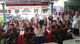 Pererat Kekeluargaan, Danramil 03/GP Mayor Inf Manatap Rajagukguk dan Ketua Persit KCK Ranting 4 Gelar Munggahan Jelang Bulan Suci Ramadhan 1447 H