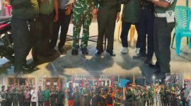 Komitmen TNI Hadir di Tengah Masyarakat, Babinsa Koramil 03/GP dan Mitra Jaya 3311 Grogol Gelar Patroli Keamanan Malam Ramadhan