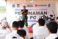 Kasiter Kasrem 052/Wkr Hadiri Penanaman 1.000 Pohon dalam Rangka Hari Bumi 2026