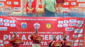 Sabet Emas, Sinta Muji Jayanti, Putri dari Personil Koramil 03/Grogol Petamburan, Raih Juara Pertama Kejurprov Forki Piala Gubernur DKI Jakarta Tahun 2026