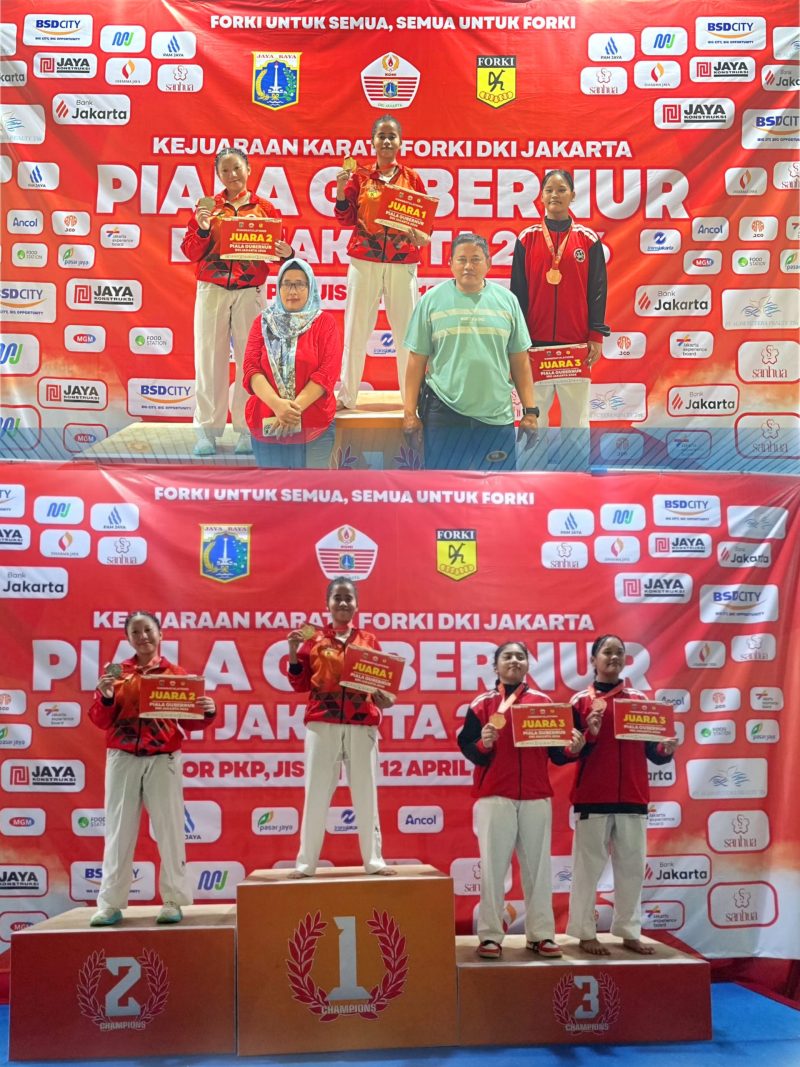 Sabet Emas, Sinta Muji Jayanti, Putri dari Personil Koramil 03/Grogol Petamburan, Raih Juara Pertama Kejurprov Forki Piala Gubernur DKI Jakarta Tahun 2026
