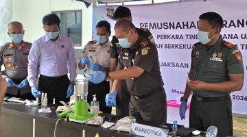 Musnahkan Barang Bukti 22 Perkara, Kajari Barito Utara Tegaskan Komitmen Tuntaskan Penegakan Hukum