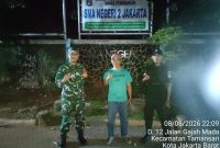 Antisipasi Gangguan Kamtibmas, Koramil 01/Tamansari Gencarkan Patroli Malam di Objek Vital Jakarta Barat