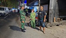Sasar Lokasi Strategis, Koramil 01/Taman Sari Gelar Patroli Rutin Malam Hari guna Jaga Kondusifitas Wilayah
