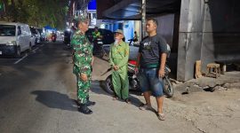 Sasar Lokasi Strategis, Koramil 01/Taman Sari Gelar Patroli Rutin Malam Hari guna Jaga Kondusifitas Wilayah
​