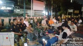 Jaga Stabilitas Keamanan, Babinsa Koramil 01/Taman Sari Kawal Tiga Pilar Keagungan Giat Apel dan Patroli Cipkon