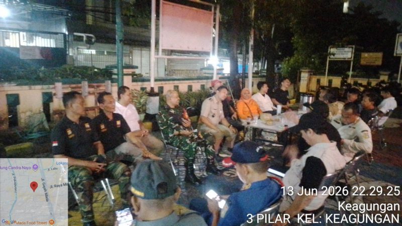 Jaga Stabilitas Keamanan, Babinsa Koramil 01/Taman Sari Kawal Tiga Pilar Keagungan Giat Apel dan Patroli Cipkon