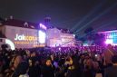 Semarak HUT Jakarta Ke-499, Babinsa Koramil 01/Taman Sari Laksanakan Pengamanan Jakarta Light Festival
