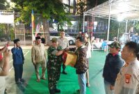 Perkokoh Sinergi TNI-Polri, Koramil 03/GP Gelar Nobar Sepak Bola Gembira Bersama Warga Grogol Petamburan
