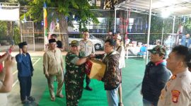 Perkokoh Sinergi TNI-Polri, Koramil 03/GP Gelar Nobar Sepak Bola Gembira Bersama Warga Grogol Petamburan
