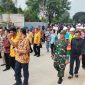 Wujud Sinergitas, Danramil 03/GP Mayor Kav Tri Atmojo Bersama Tiga Pilar Dampingi Kunjungan Kerja Gubernur DKI Jakarta Pramono Anung di Kemanggisan