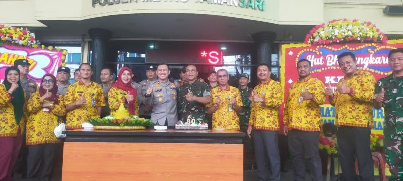 Wujud Sinergitas, Danramil 01/Taman Sari Mayor Inf Manatap Rajagukguk Bersama Tiga Pilar 