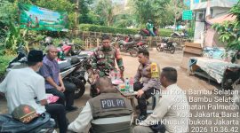 Pererat Tali Silaturahmi, Babinsa Koramil 03/GP Pelda Nur Jaelani Gelar Komsos Bersama Tiga Pilar