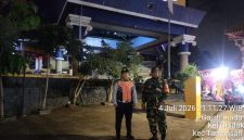 Jaga Kondusivitas Wilayah, Koramil 01/Taman Sari Gelar Patroli Malam Sasar Fasilitas Publik dan Sentra Ekonomi