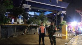 Jaga Kondusivitas Wilayah, Koramil 01/Taman Sari Gelar Patroli Malam Sasar Fasilitas Publik dan Sentra Ekonomi