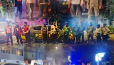 Antisipasi Gangguan Kamtibmas, Babinsa Koramil 01/TS Kawal Tiga Pilar Taman Sari Patroli Gabungan Skala Besar
