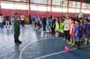 Sinergi Tiga Pilar, Babinsa Koramil 01/Taman Sari Pelda Wakdinator Hadiri Pembukaan Liga Futsal Katar U-13 Kelurahan Maphar