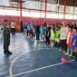 Sinergi Tiga Pilar, Babinsa Koramil 01/Taman Sari Pelda Wakdinator Hadiri Pembukaan Liga Futsal Katar U-13 Kelurahan Maphar