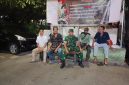 Tingkatkan Keamanan Wilayah, Babinsa Koramil 01/Taman Sari Gelar Siskamling Bersama Linmas