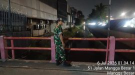 Antisipasi Banjir, Koramil 01/Taman Sari Pastikan Seluruh Wilayah Aman dan Ketinggian Air Sungai Normal