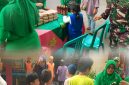 Wujud Kepedulian TNI Terhadap Sesama, Babinsa Koramil 01/TS Dampingi Ketua Persit KCK Ranting 2 Koramil 01/Taman Sari Bagikan Nasi Ayam Bakar ke Warga Kelurahan Keagungan