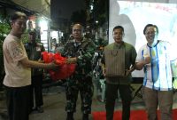 Argentina Menang Warga Pun Senang, Babinsa Koramil 03/GP Sertu Andri Nobar Bola Gembira Full Time Bersama Elemen Masyarakat Kota Bambu Utara