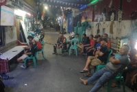 Ajang Kemanunggalan TNI dan Rakyat, Koramil 01/Taman Sari Gelar Nobar Sepakbola Gembira Bersama Warga
