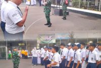 Bentuk Generasi Cerdas dan Berkarakter, Bati Tuud Koramil 03/GP Peltu Edi Rustandi Bersama Tiga Pilar Dampingi Sekko Jakarta Barat Hadiri Upacara Pembukaan MPLS di SMP, SMA, SMK Muhammadiyah Slipi Jakarta