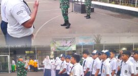 Bentuk Generasi Cerdas dan Berkarakter, Bati Tuud Koramil 03/GP Peltu Edi Rustandi Bersama Tiga Pilar Dampingi Sekko Jakarta Barat Hadiri Upacara Pembukaan MPLS di SMP, SMA, SMK Muhammadiyah Slipi Jakarta
