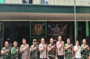 Perkokoh Sinergitas TNI-Polri Menuju Indonesia Emas 2045, Danramil 01/Taman Sari Mayor Inf Manatap Rajagukguk Sambut Silaturahmi Kapolsek Metro Taman Sari
