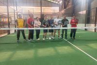 Pererat Sinergitas Tiga Pilar, Danramil 01/Taman Sari Mayor Inf Manatap Rajagukguk Bersama Camat dan Kapolsek Jalin Kebersamaan Lewat Olahraga Padel