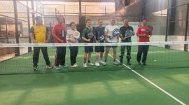Pererat Sinergitas Tiga Pilar, Danramil 01/Taman Sari Mayor Inf Manatap Rajagukguk Bersama Camat dan Kapolsek Jalin Kebersamaan Lewat Olahraga Padel