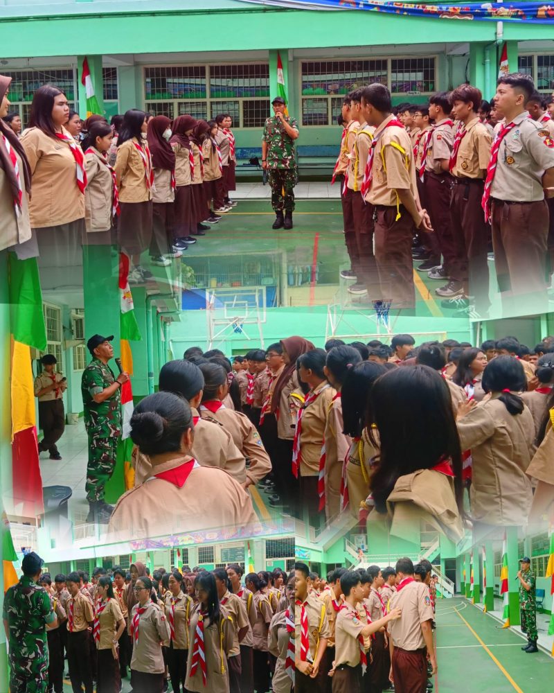 Disiplin Hari Ini, Pemimpin Masa Depan: Koramil 01/Taman Sari Tanamkan Karakter Pelajar Lewat Latihan PBB di SMA Sentosa