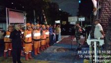 Patroli Malam Akhir Pekan Diperketat, Babinsa Koramil 01/Taman Sari dan Tiga Pilar Keagungan Gelar Apel Cipta Kondisi Demi Jaga Kamtibmas Tetap Kondusif