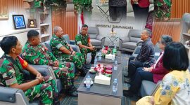 Perkuat Sinergi Kampus dan TNI, Danramil 03/GP Mayor Kav Tri Atmojo Jalin Silaturahmi Strategis dengan Rektor UNTAR