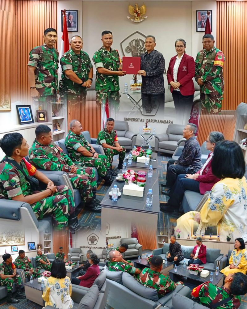 Perkuat Sinergi Kampus dan TNI, Danramil 03/GP Mayor Kav Tri Atmojo Jalin Silaturahmi Strategis dengan Rektor UNTAR