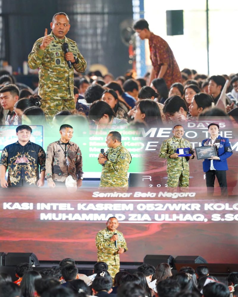 KOREM 052/WIJAYAKRAMA PERKUAT KETAHANAN IDEOLOGI GENERASI MUDA MELALUI SEMINAR BELA NEGARA, ANTI-RADIKALISME DAN PANCASILA