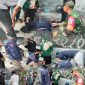Laka Lantas Pengendara Motor dan Angkot, Babinsa Koramil 03/GP Serka Awaludin Gerak Cepat Bantu Evakuasi Korban