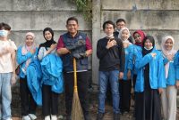 Korem 052/Wijayakrama Bersama Mahasiswa dan Pemda Bergerak Atasi Persoalan Sampah di Tigaraksa