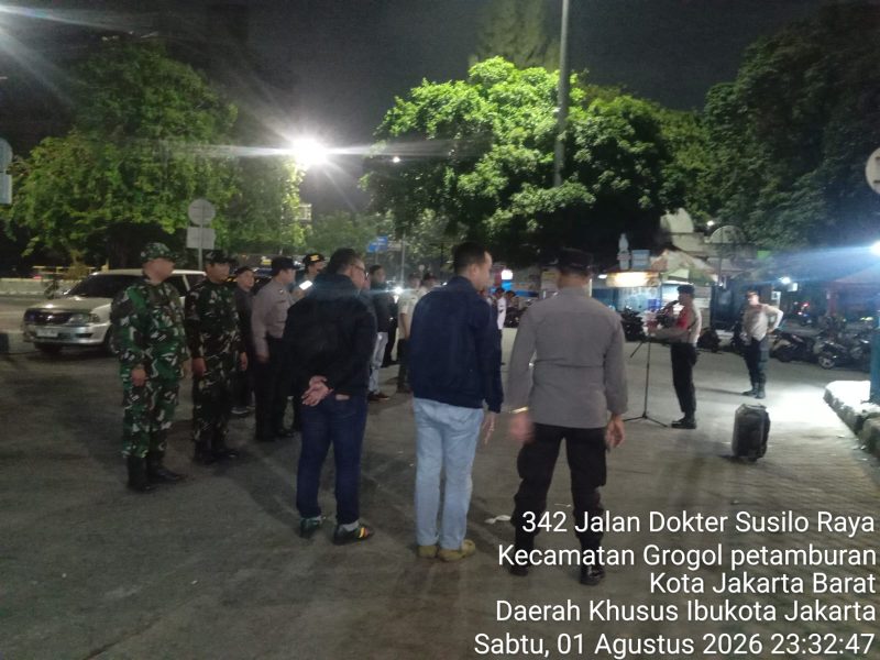 Bersatu Cegah Tawuran dan Balap Liar, Babinsa Koramil 03/GP Sinergi Bersama Tiga Pilar di Grogol